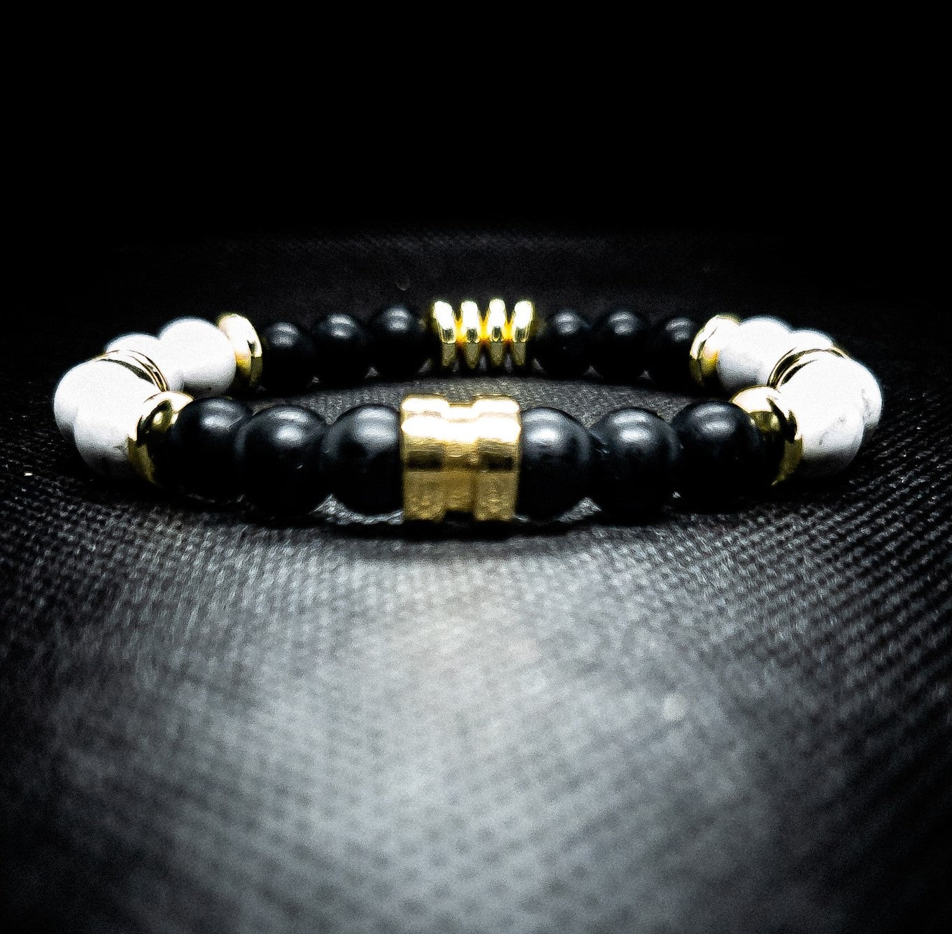 Men's Matte Onyx Stretch Bracelet