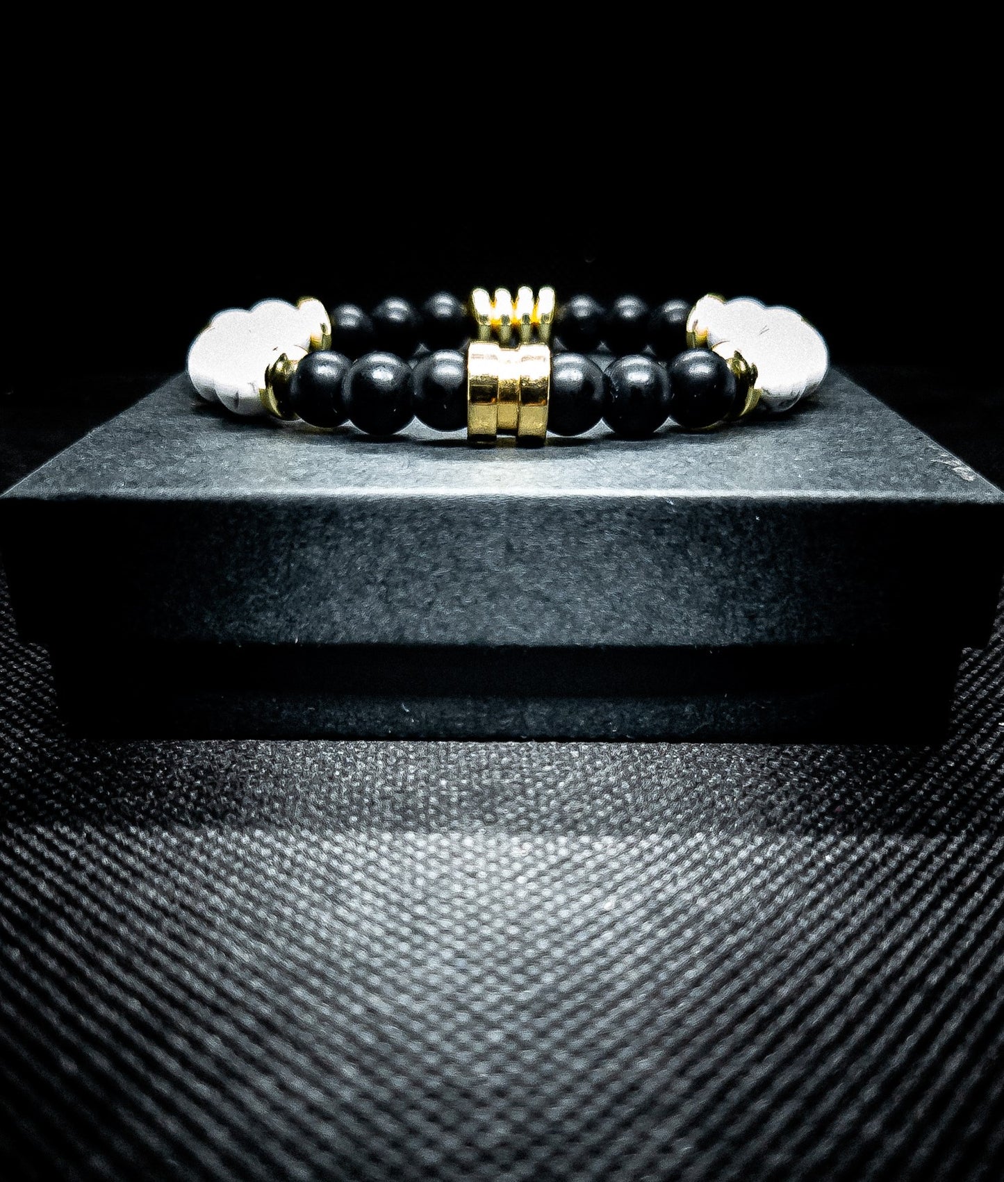 Men's Matte Onyx Stretch Bracelet