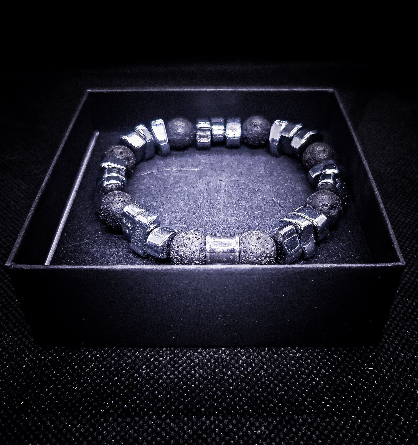 Men's 10mm Volcanic Rock Healing Bracelet