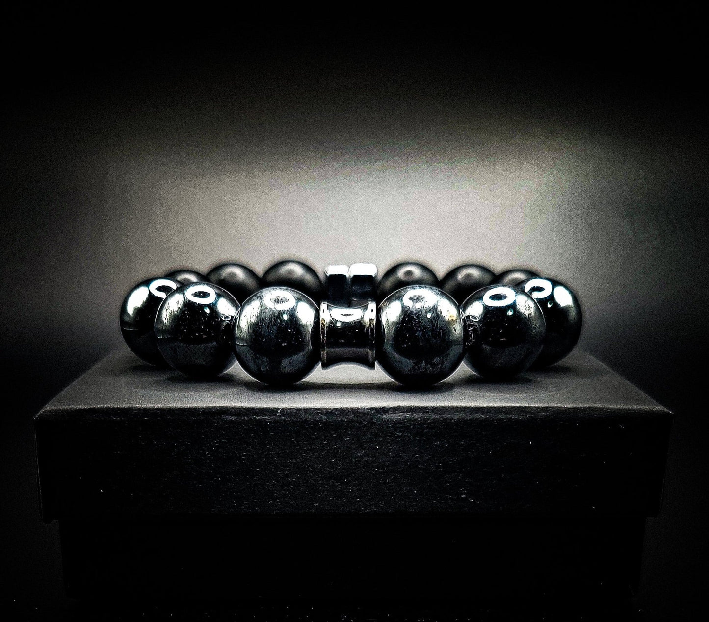 Men's 14mm Hematite Business Bracelet