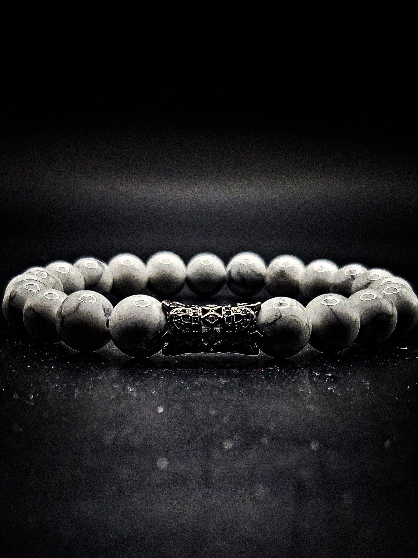 10mm White Howlite healing bracelet