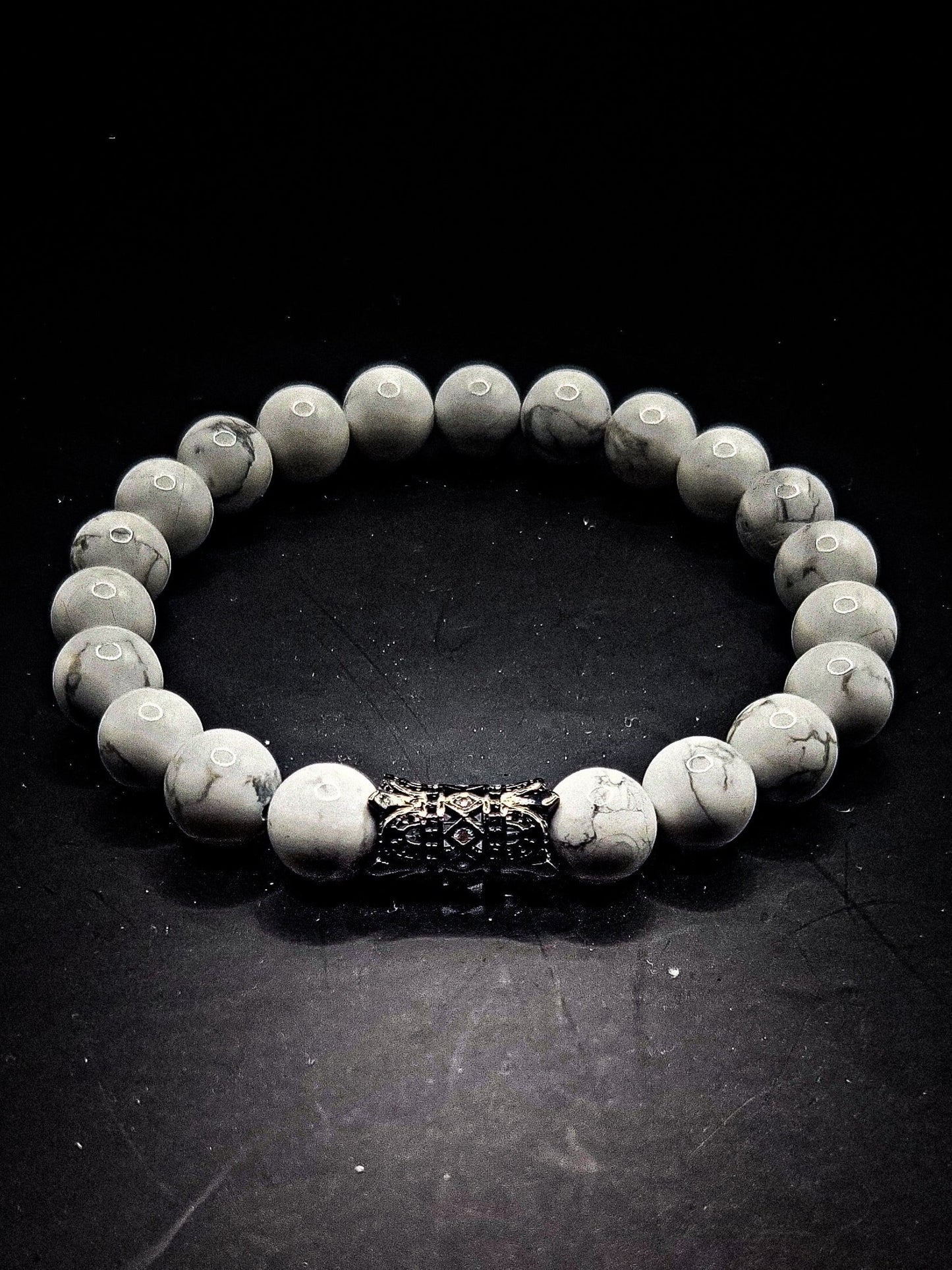 10mm White Howlite healing bracelet