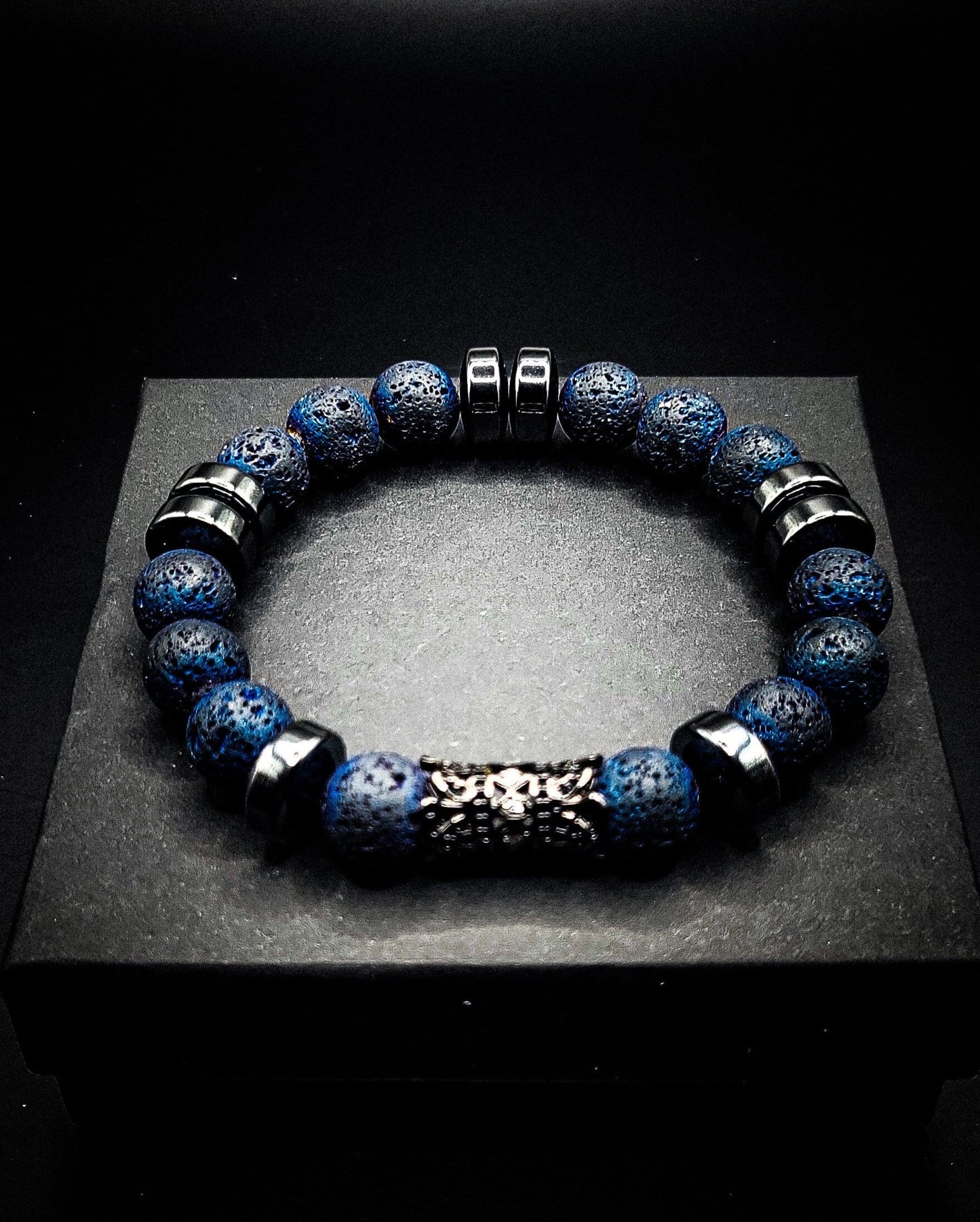 Men's 10mm Volcanic Rock Healing Bracelet