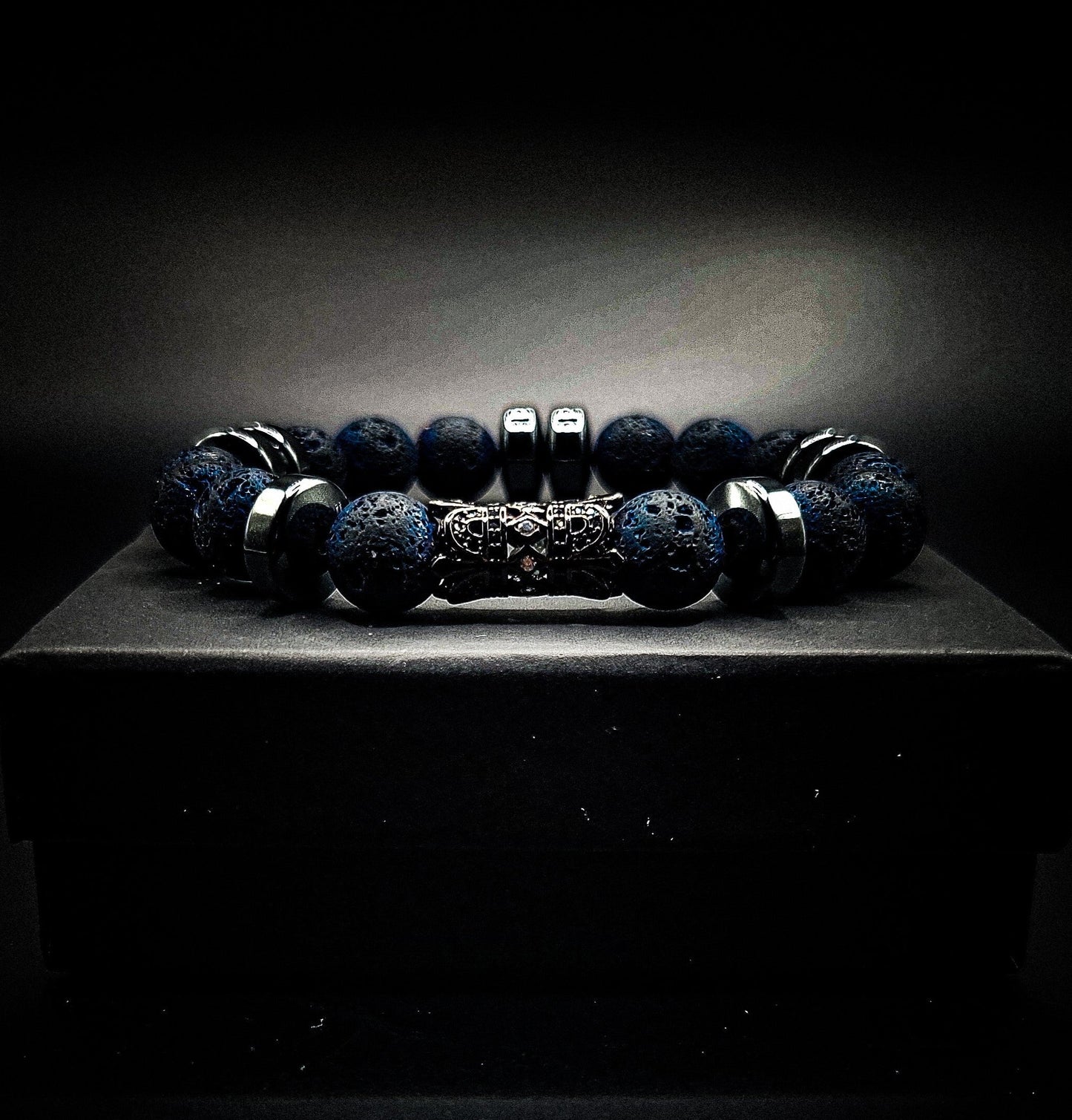 Men's 10mm Volcanic Rock Healing Bracelet