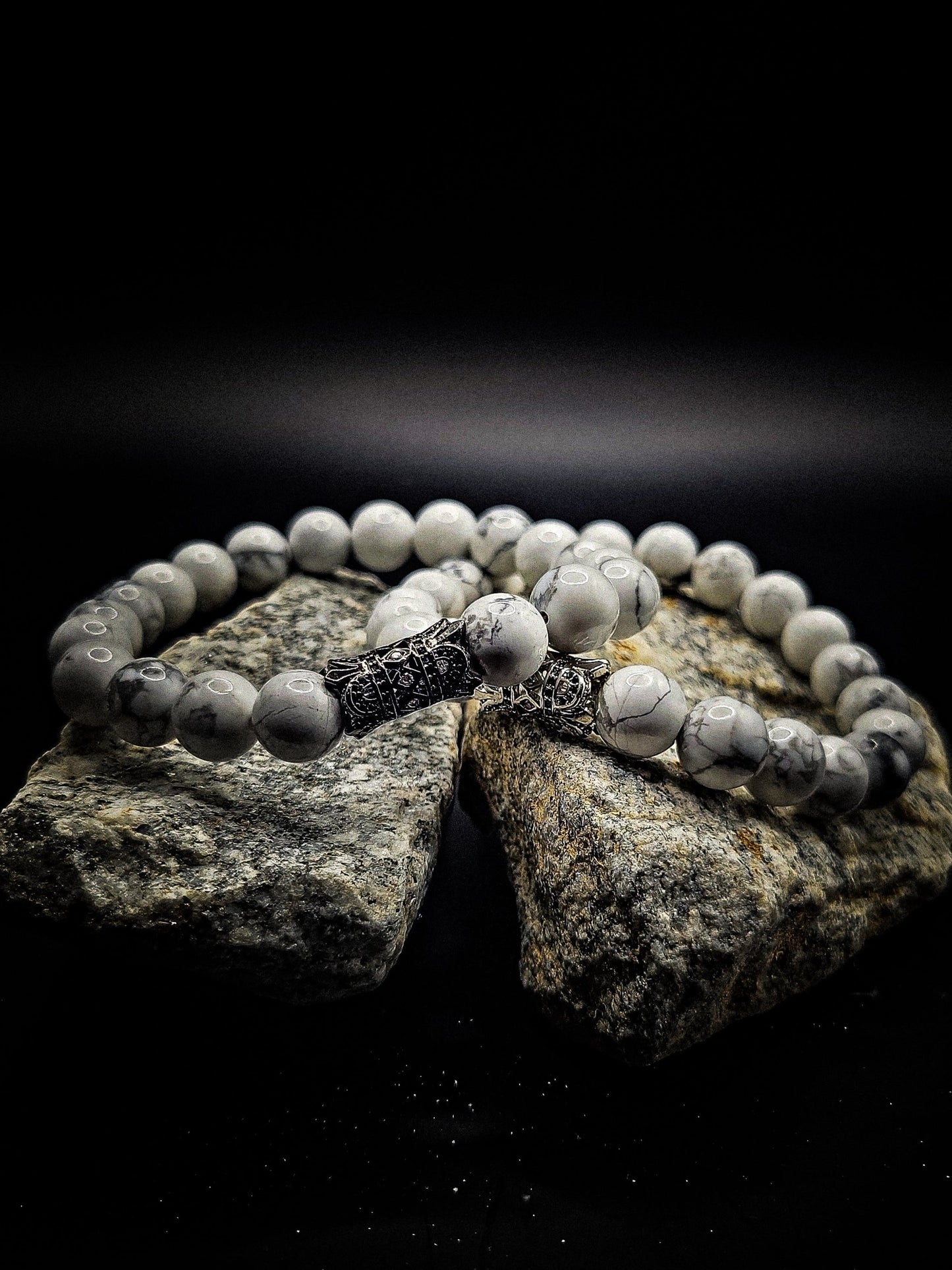 10mm White Howlite healing bracelet