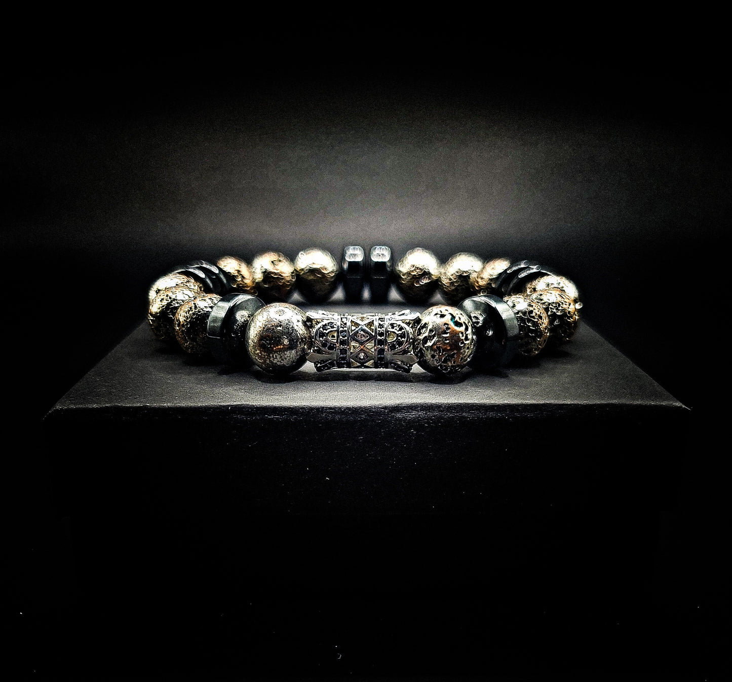 Men's 10mm Volcanic Rock Healing Bracelet