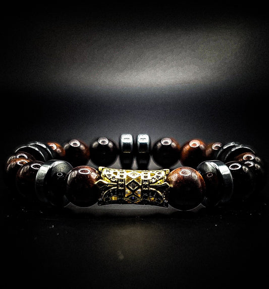 Men's 10mm Tiger's Eye business bracelet