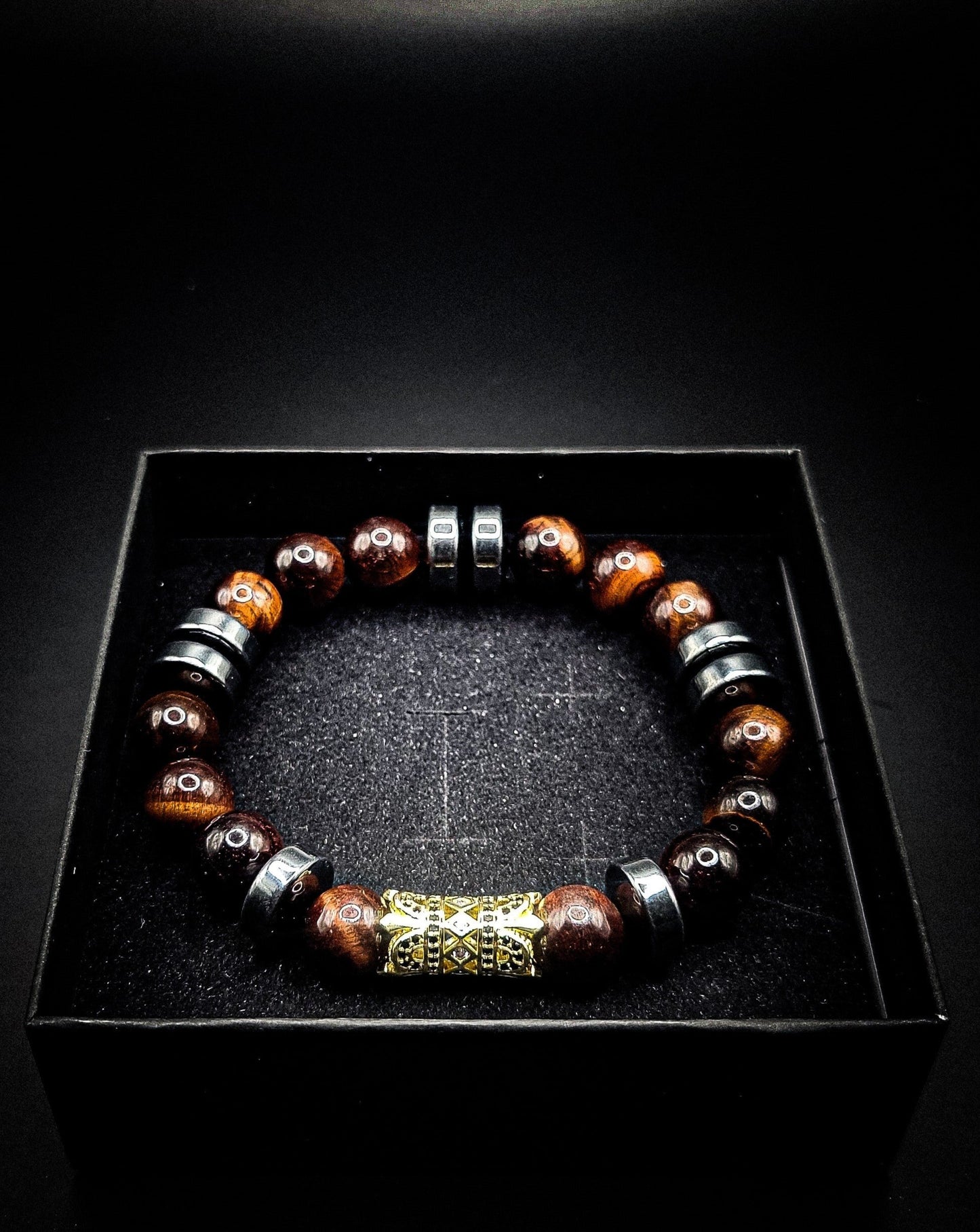 Men's 10mm Tiger's Eye business bracelet