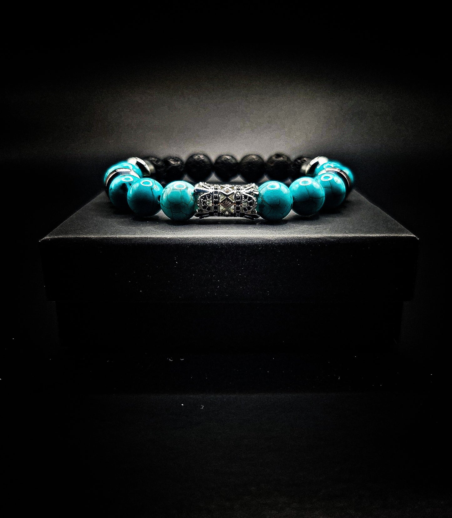 Men's/ Women's 10mm Turquoise stretch bracelet